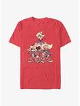 Disney Mickey Mouse, Goofy & Donald Vintage Cowboys T-Shirt, RED HTR, hi-res
