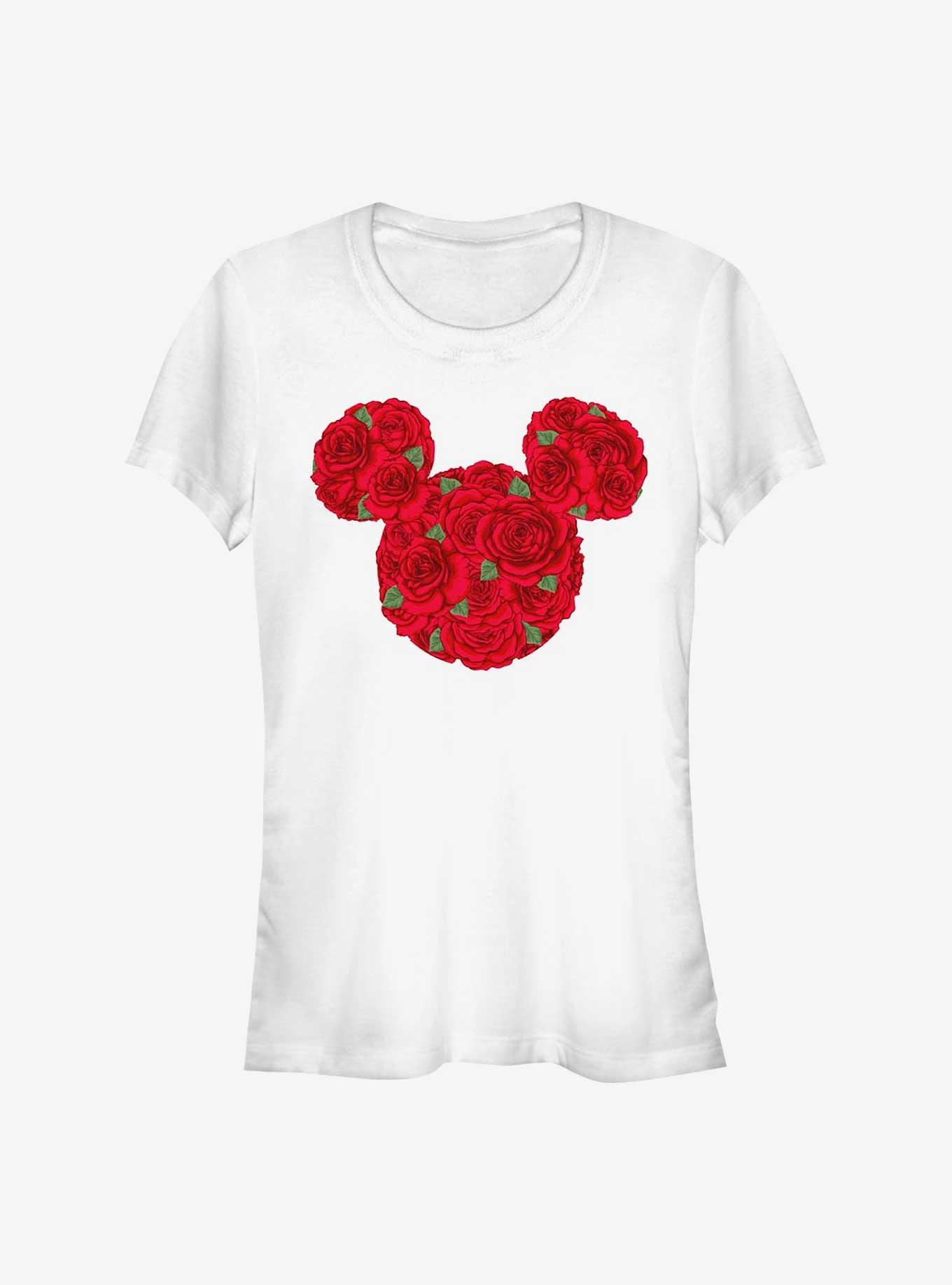 Disney Minnie Mouse Mickey Mouse Roses Girls T-Shirt, , hi-res
