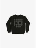 9724 Skulls Sweatshirt, BLACK, hi-res