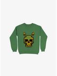 Beach Skull Sweatshirt, KELLY GREEN, hi-res