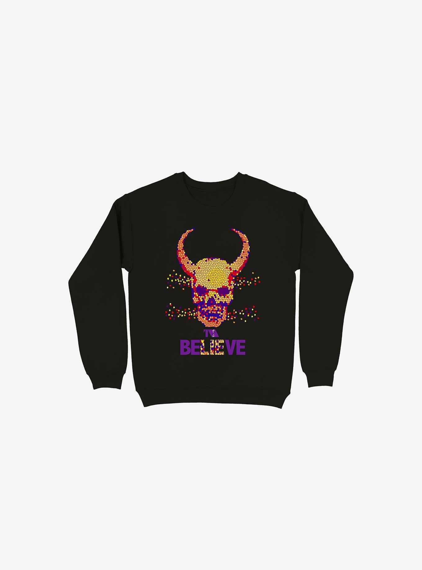 Believe Sweatshirt, BLACK, hi-res