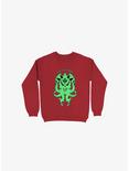 Call Of The Cthulhu Sweatshirt, RED, hi-res