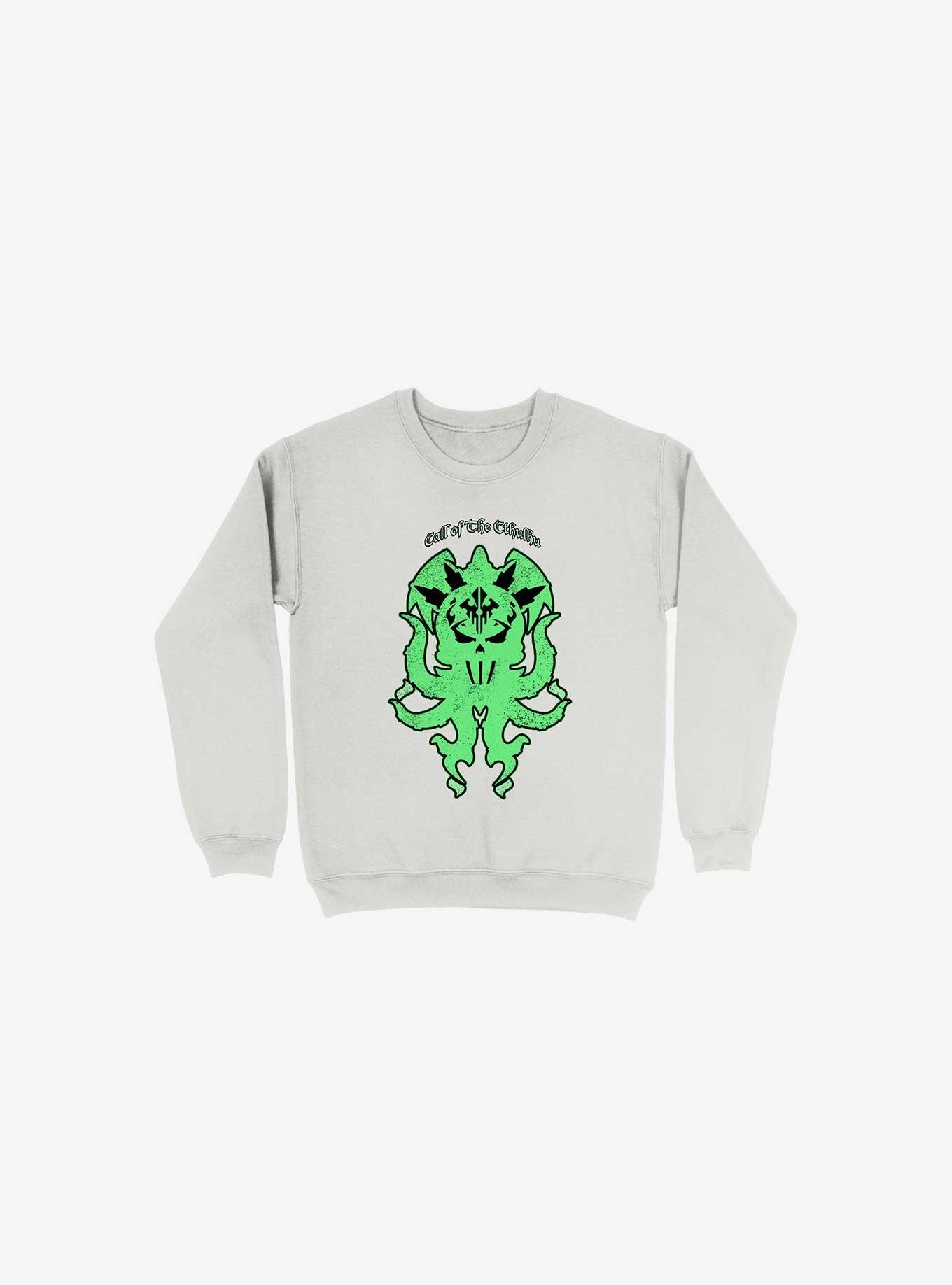 Call Of The Cthulhu Sweatshirt, WHITE, hi-res