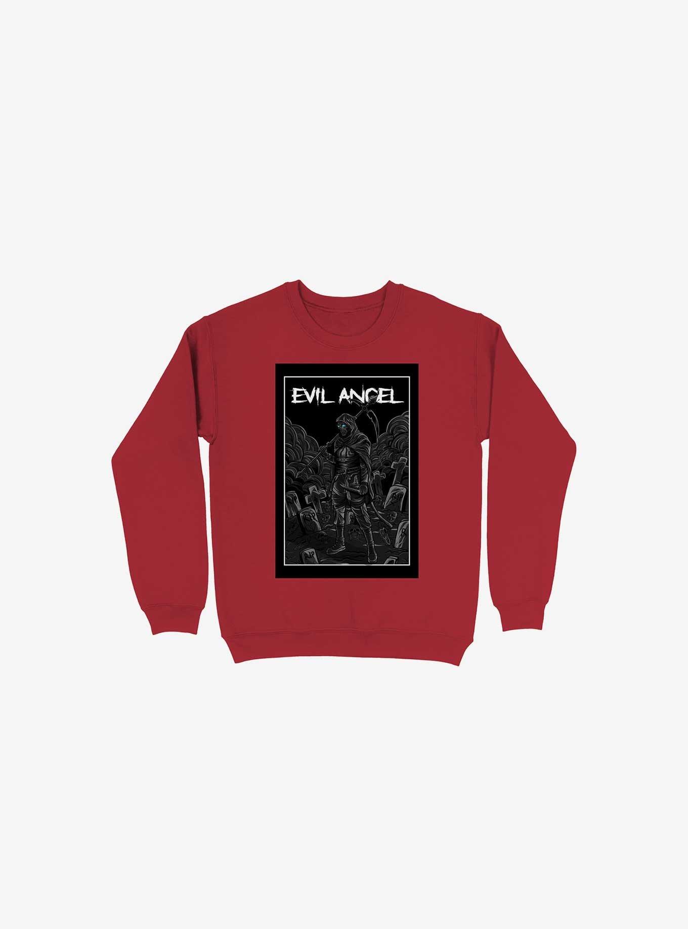 Evil Angel Sweatshirt, RED, hi-res