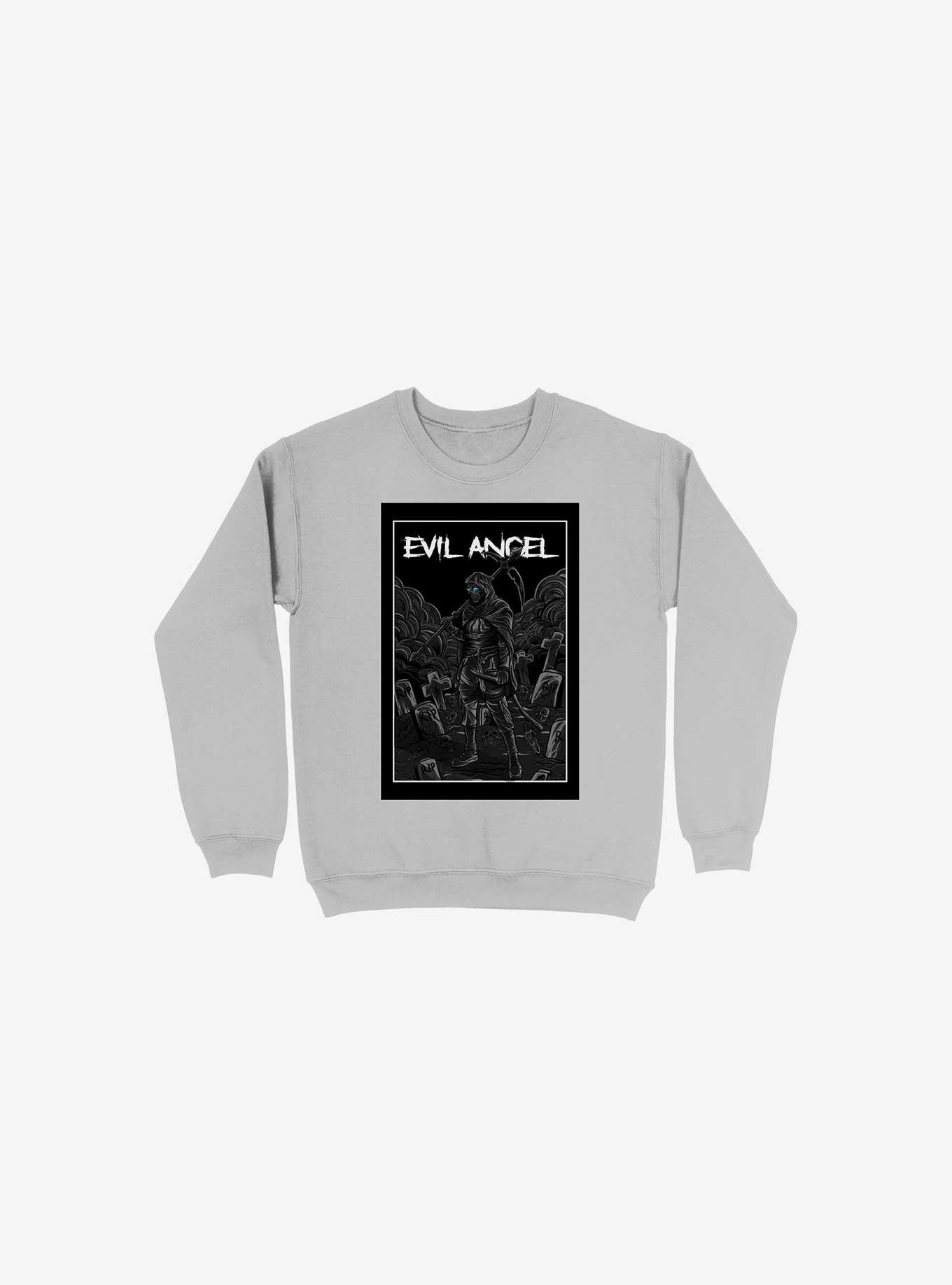 Evil Angel Sweatshirt, SILVER, hi-res