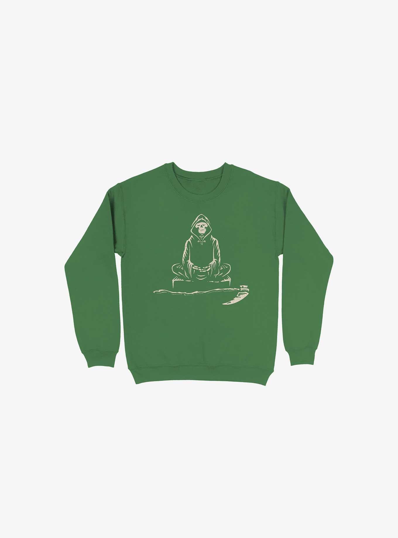 Grimeditation Sweatshirt, KELLY GREEN, hi-res