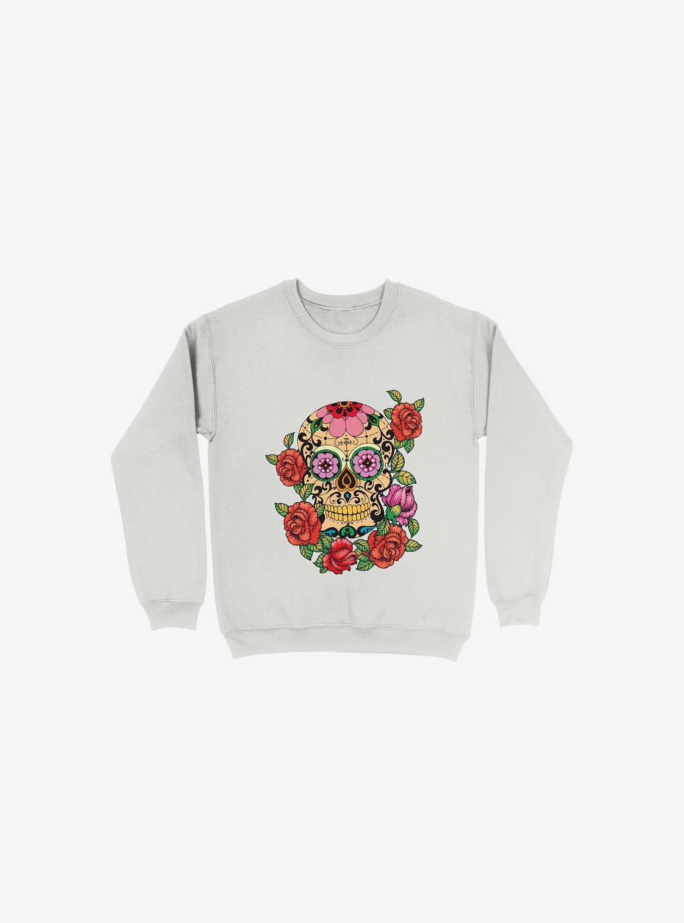 Memento Mori Sweatshirt, WHITE, hi-res