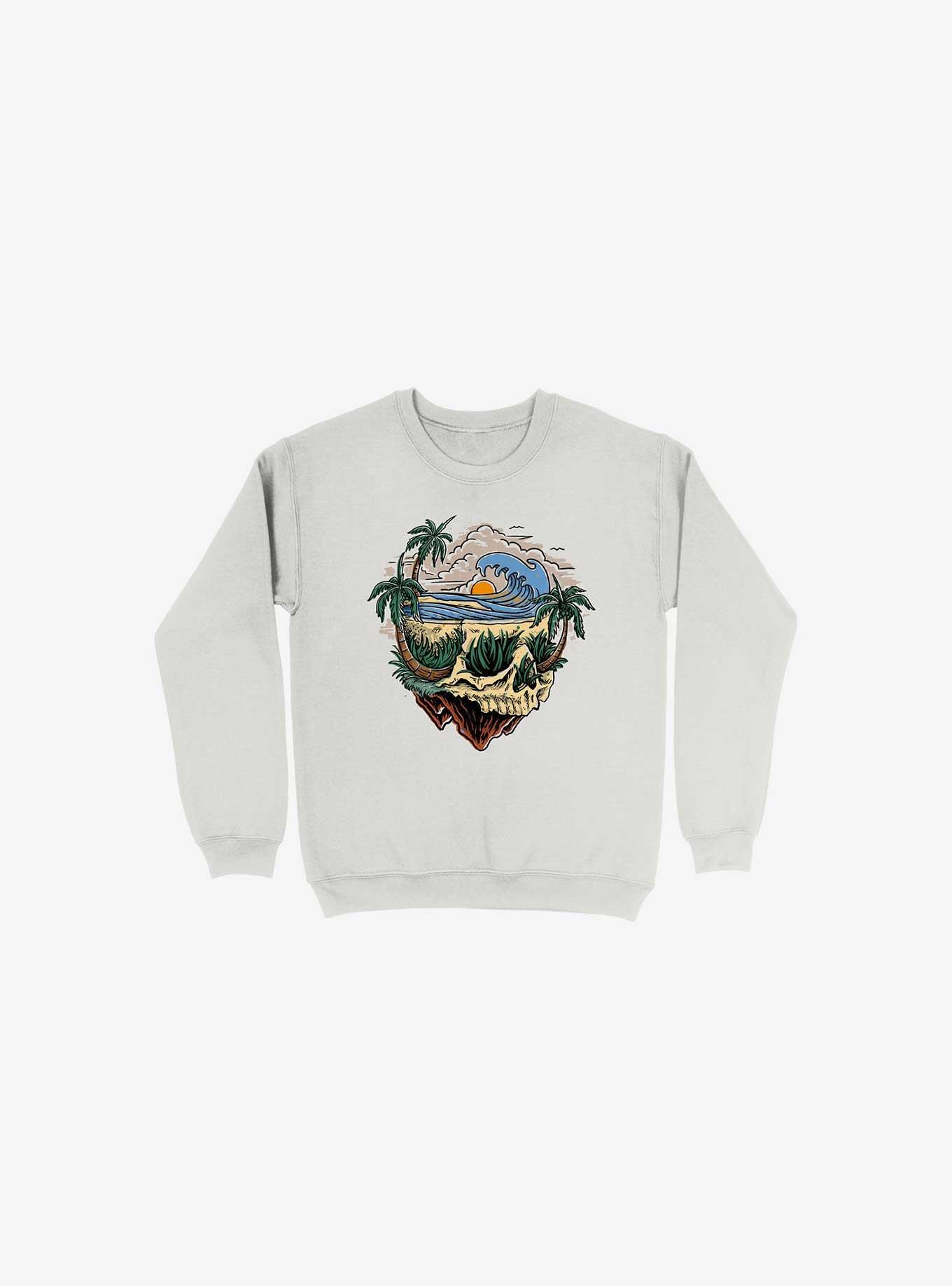 Rest In Paradise Sweatshirt, WHITE, hi-res