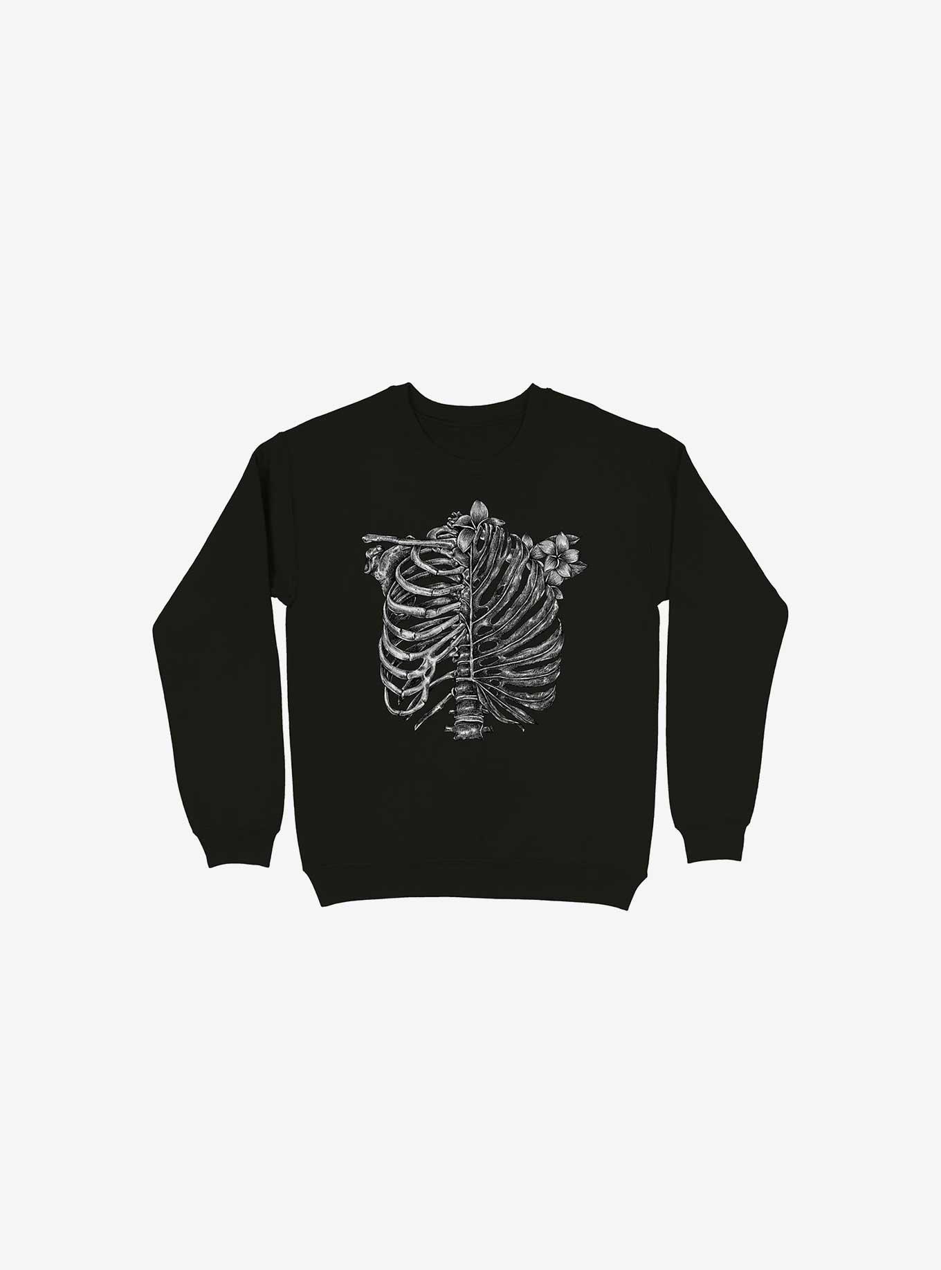 Skeleton Rib Tropical Sweatshirt, , hi-res