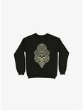 Skull Mandala Sweatshirt, BLACK, hi-res
