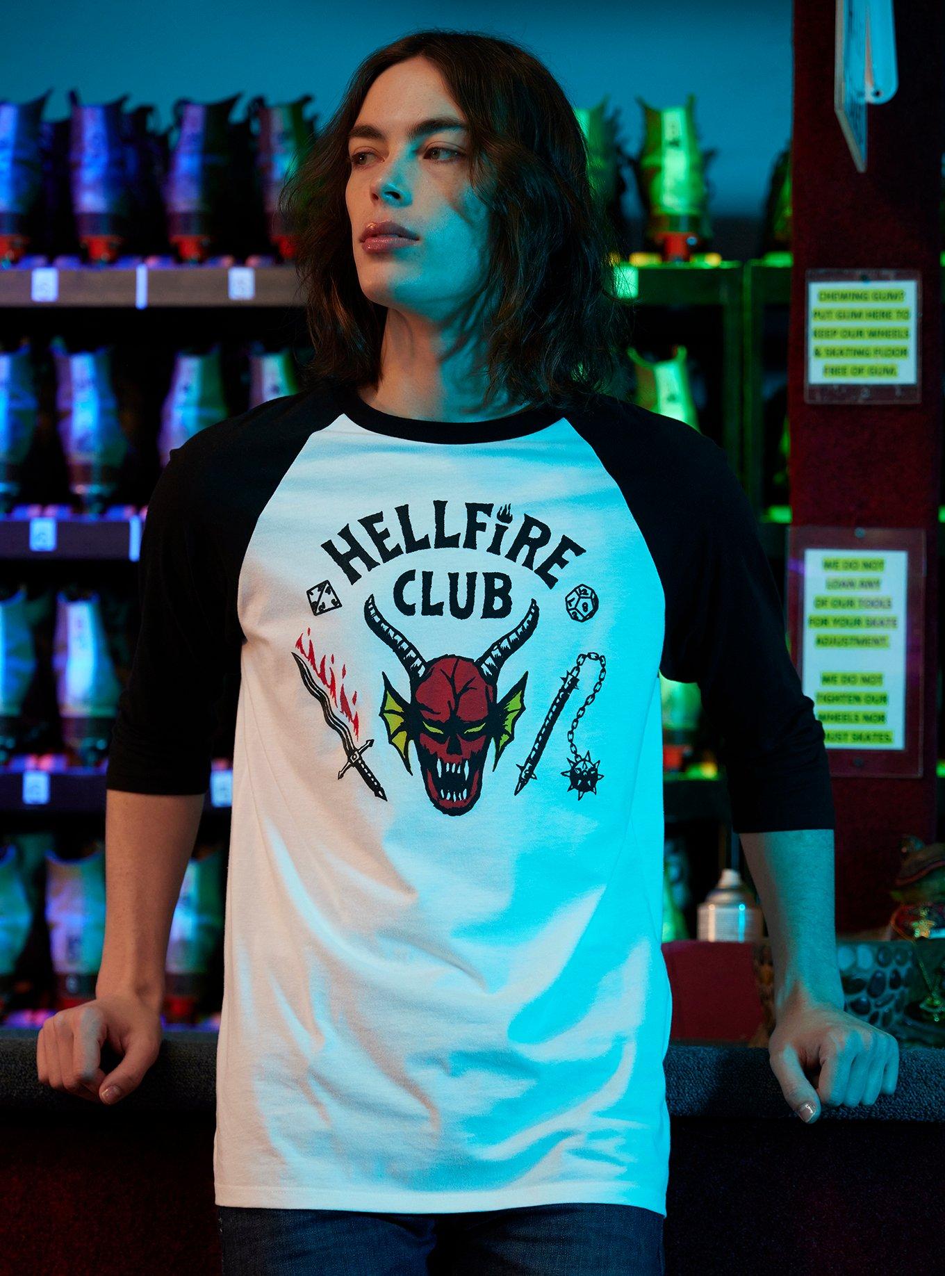 Our Universe Stranger Things Hellfire Club Raglan T-Shirt