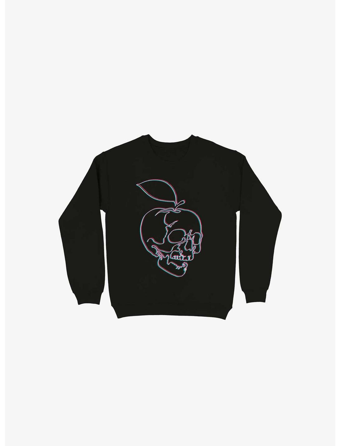 Apple Skull Sweatshirt, BLACK, hi-res