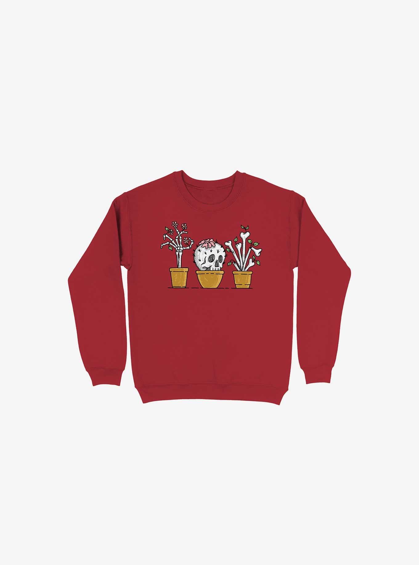 Bone Plants Sweatshirt, RED, hi-res