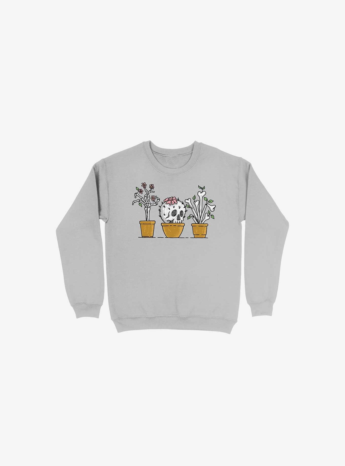 Bone Plants Sweatshirt, SILVER, hi-res