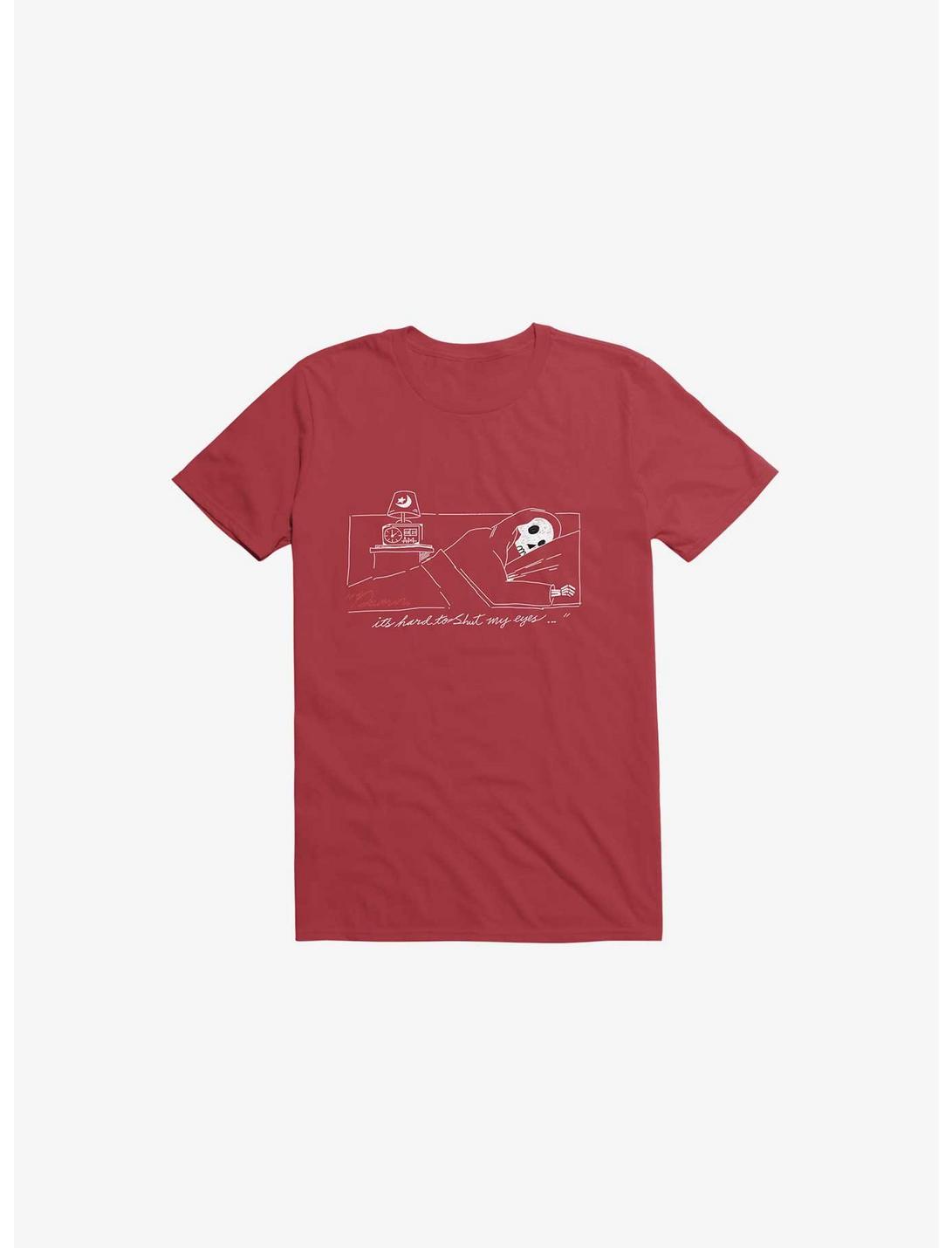 Damn, Sleepy Time Is Out T-Shirt, RED, hi-res
