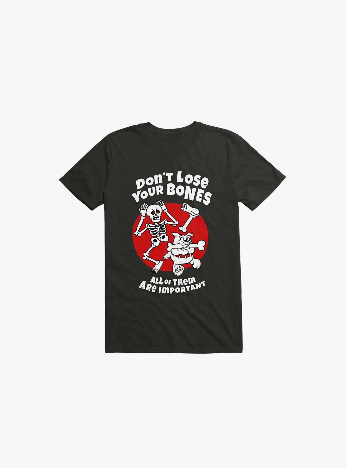 Don't Lose Your Bones T-Shirt, BLACK, hi-res