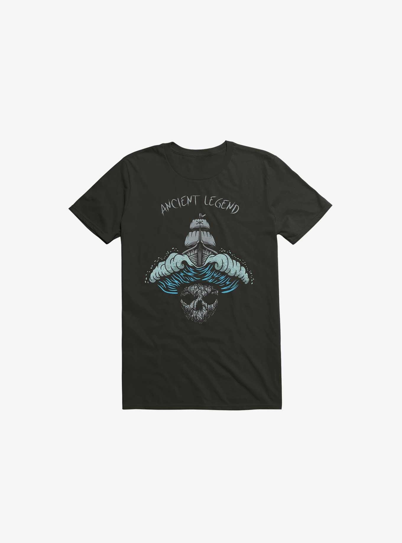 Ancient Legend Of The Sea T-Shirt, BLACK, hi-res