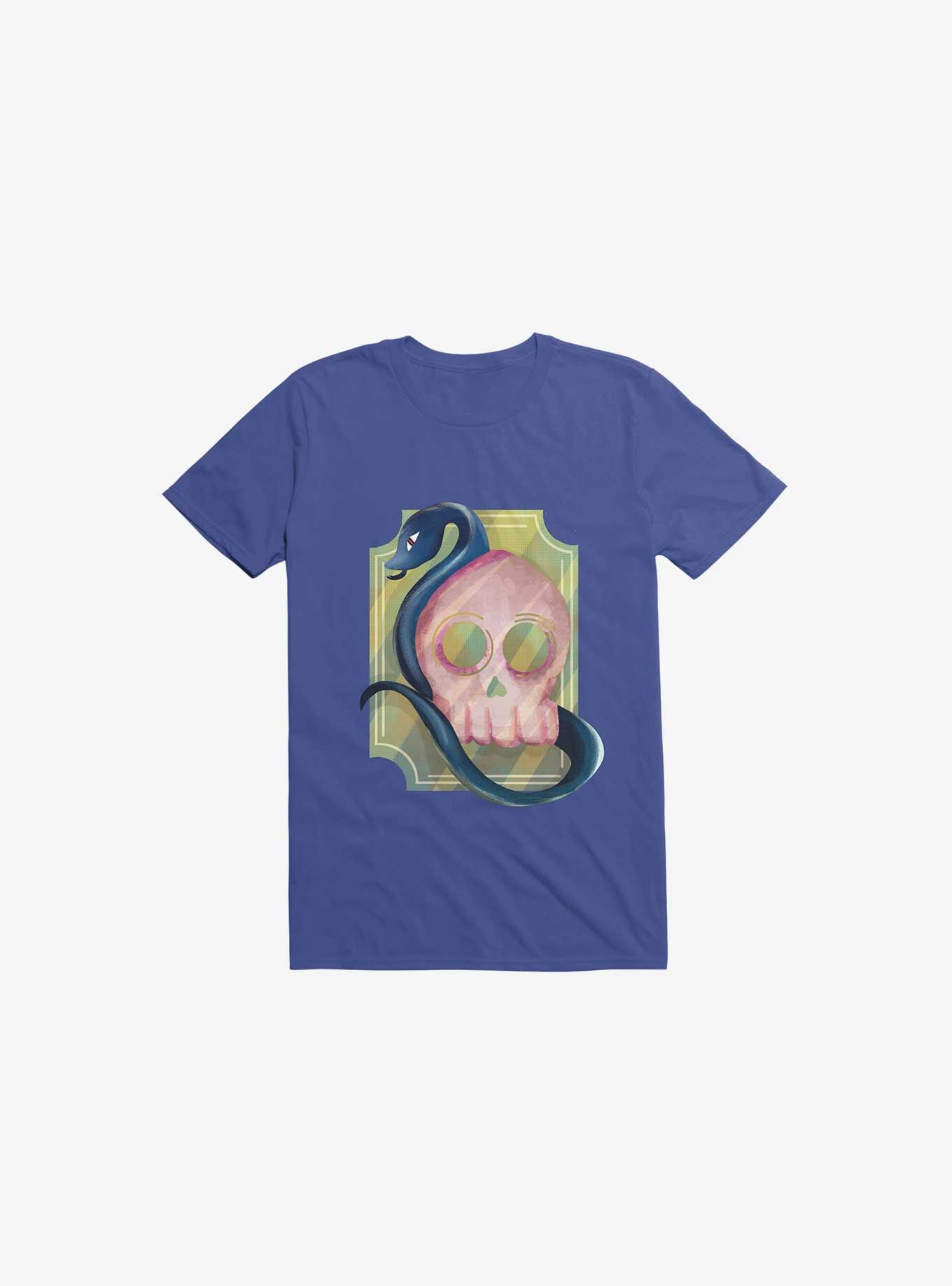 Pink Skull T-Shirt, ROYAL, hi-res