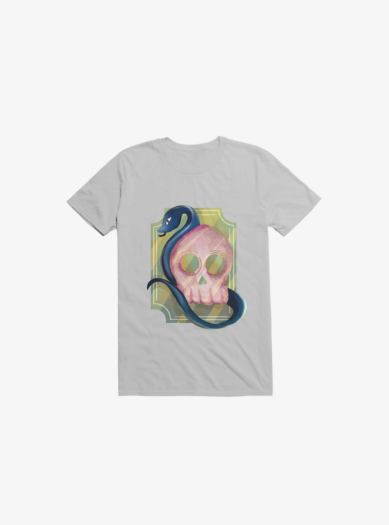 Pink Skull T-Shirt, ICE GREY, hi-res