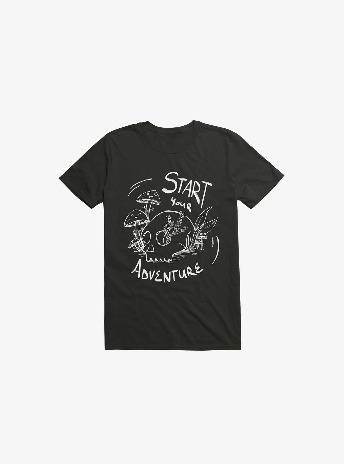 Start Your Adventure T-Shirt, BLACK, hi-res