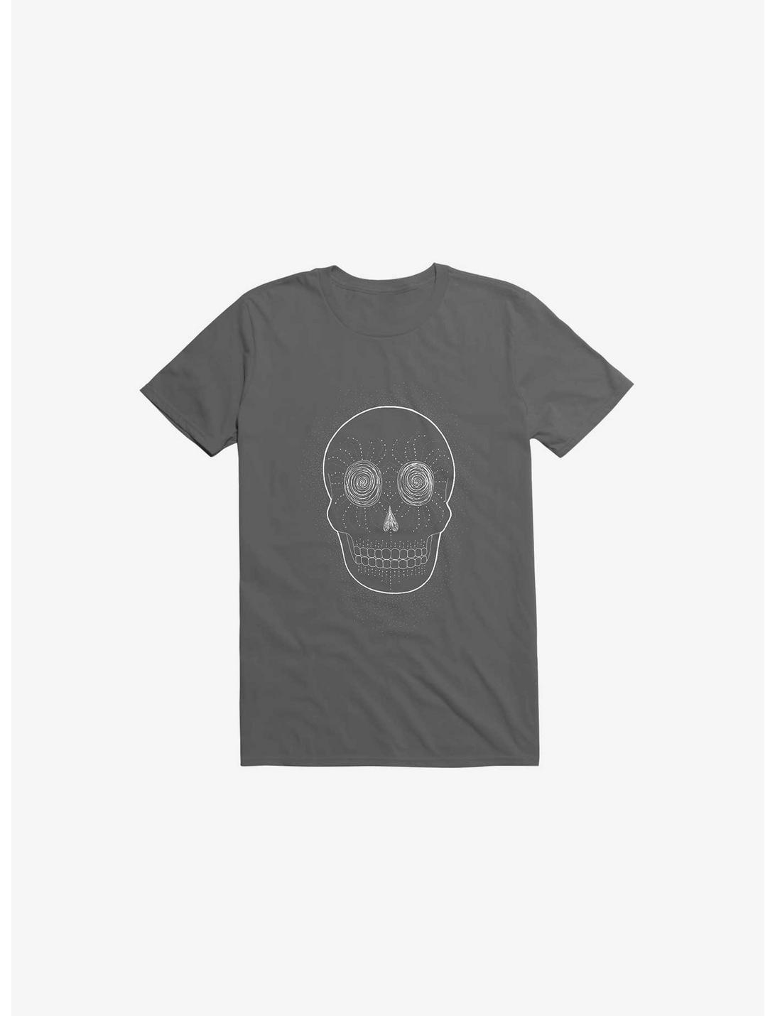 Stevia Skull T-Shirt, CHARCOAL, hi-res
