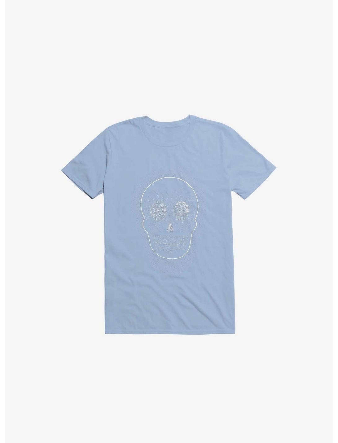Stevia Skull T-Shirt, LIGHT BLUE, hi-res
