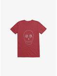 Stevia Skull T-Shirt, RED, hi-res