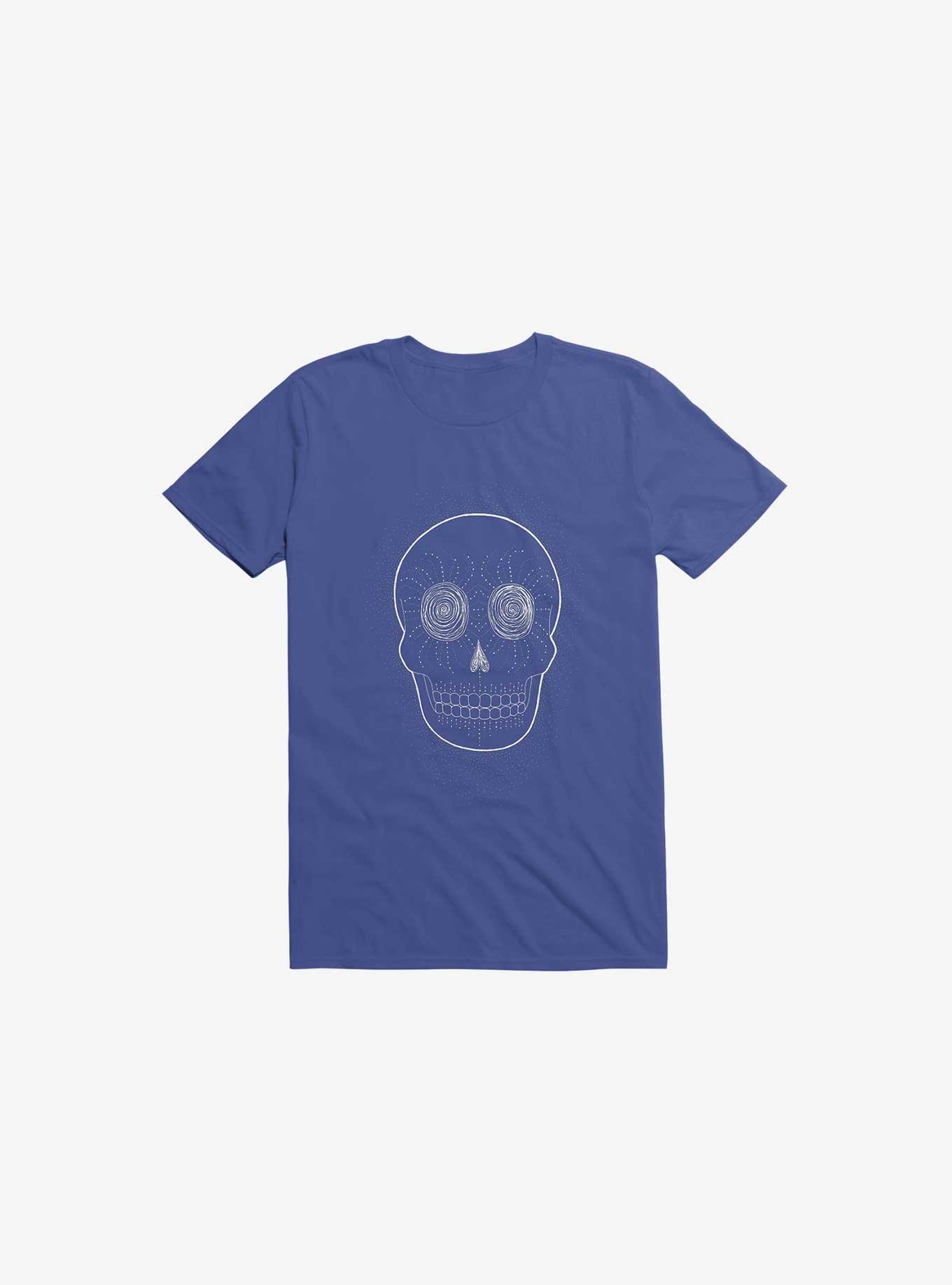 Stevia Skull T-Shirt, ROYAL, hi-res