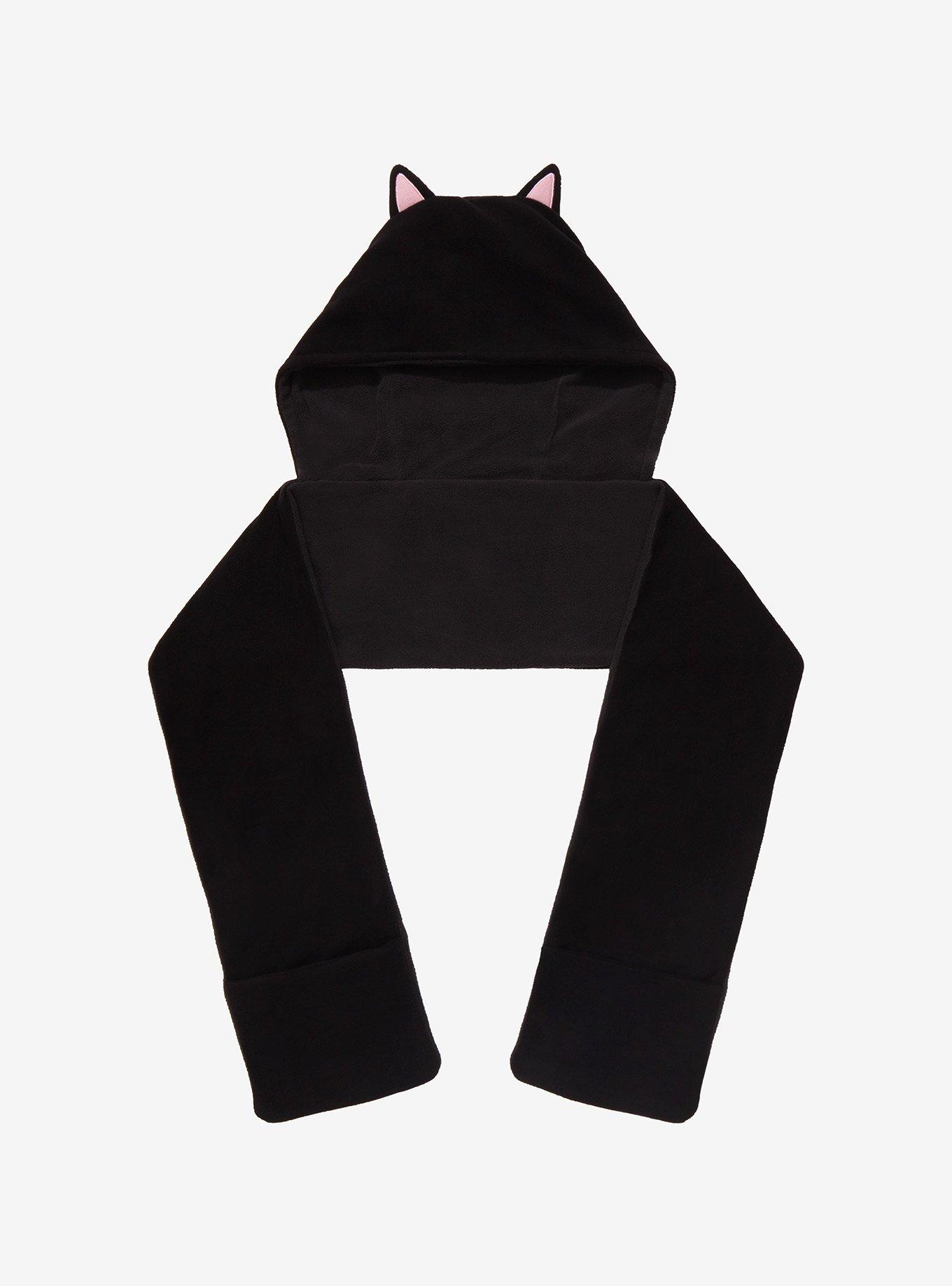 Black Cat Hat Scarf, , hi-res