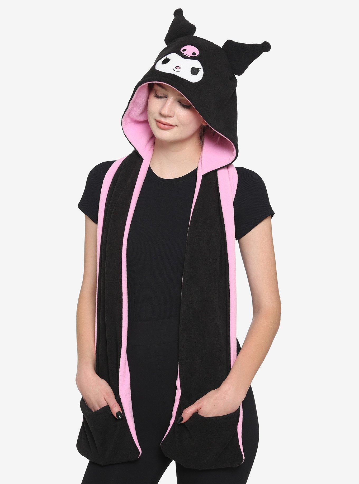 Kuromi Beanie With Hand Pockets, , hi-res