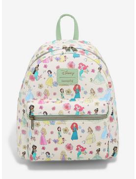 Loungefly Disney Chibi Princess Floral Mini Backpack, , hi-res