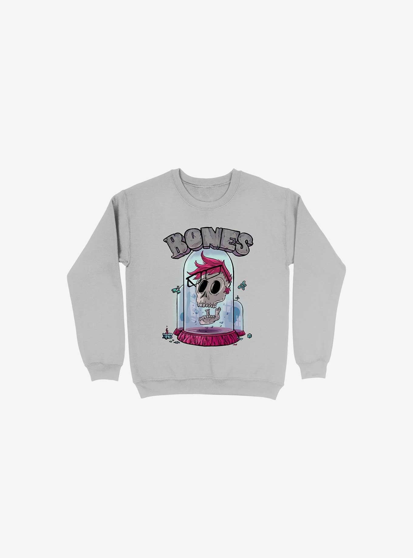 Nerd Bones Sweatshirt, SILVER, hi-res