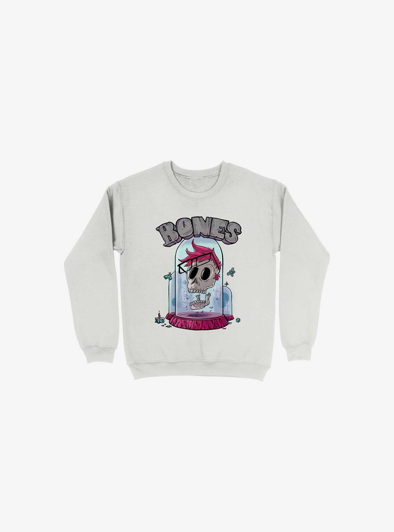 Nerd Bones Sweatshirt, WHITE, hi-res