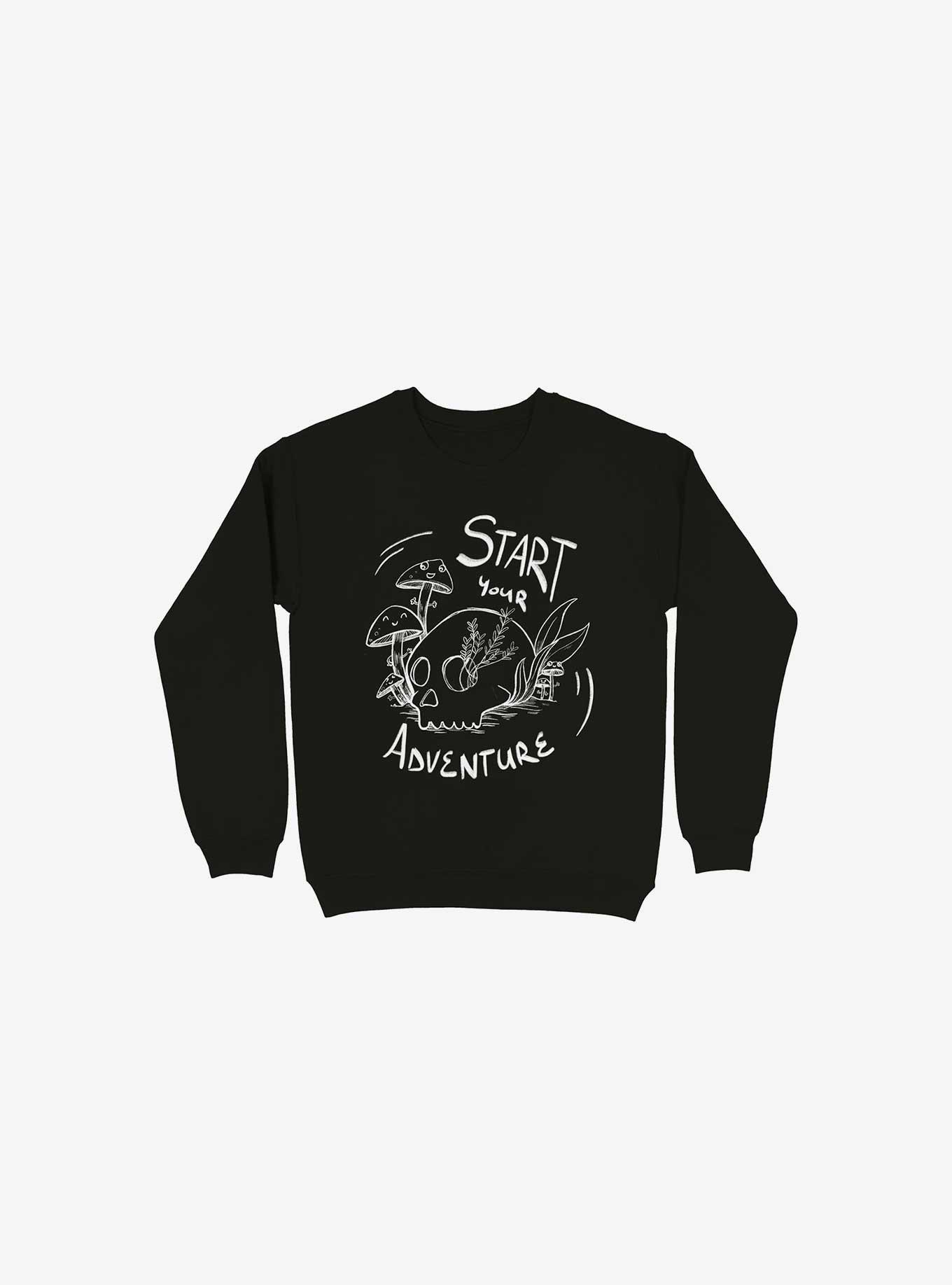 Start Your Adventure Sweatshirt, BLACK, hi-res