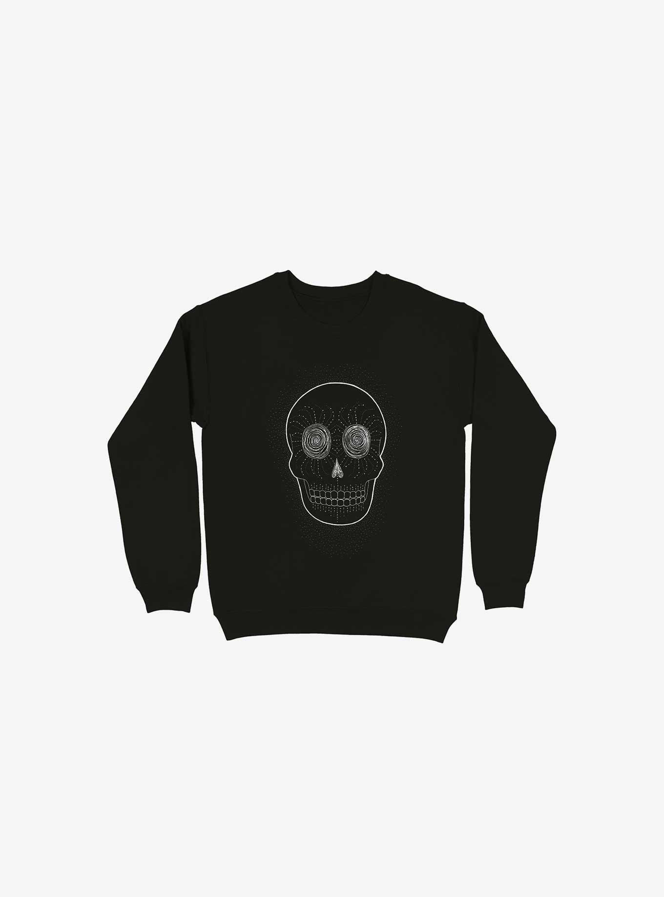 Stevia Skull Sweatshirt, BLACK, hi-res