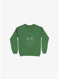 Stevia Skull Sweatshirt, KELLY GREEN, hi-res