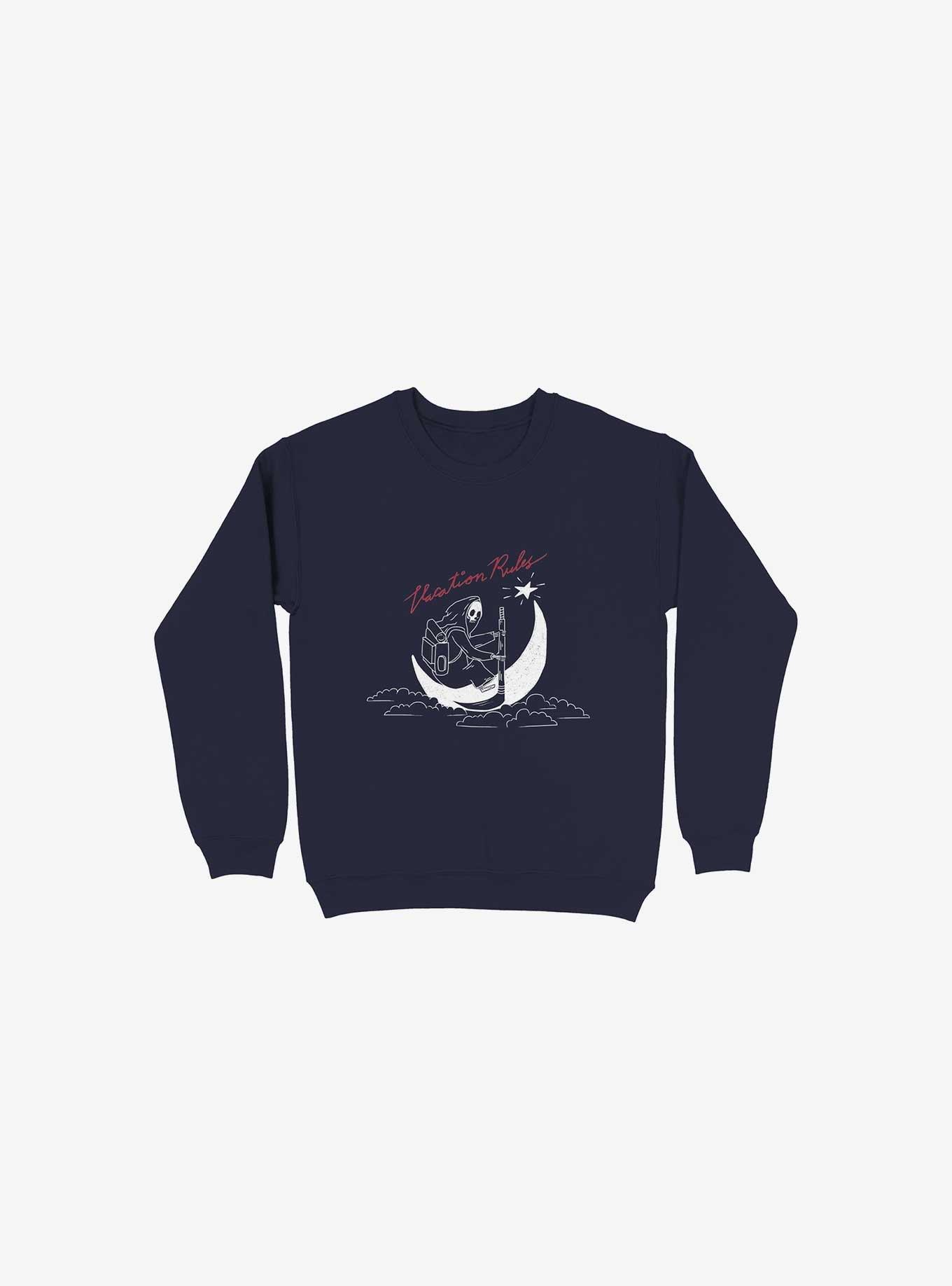 Vacation Rules Sweatshirt, NAVY, hi-res