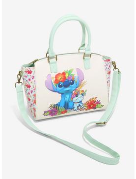 Loungefly Disney Lilo & Stitch Floral Satchel Bag, , hi-res