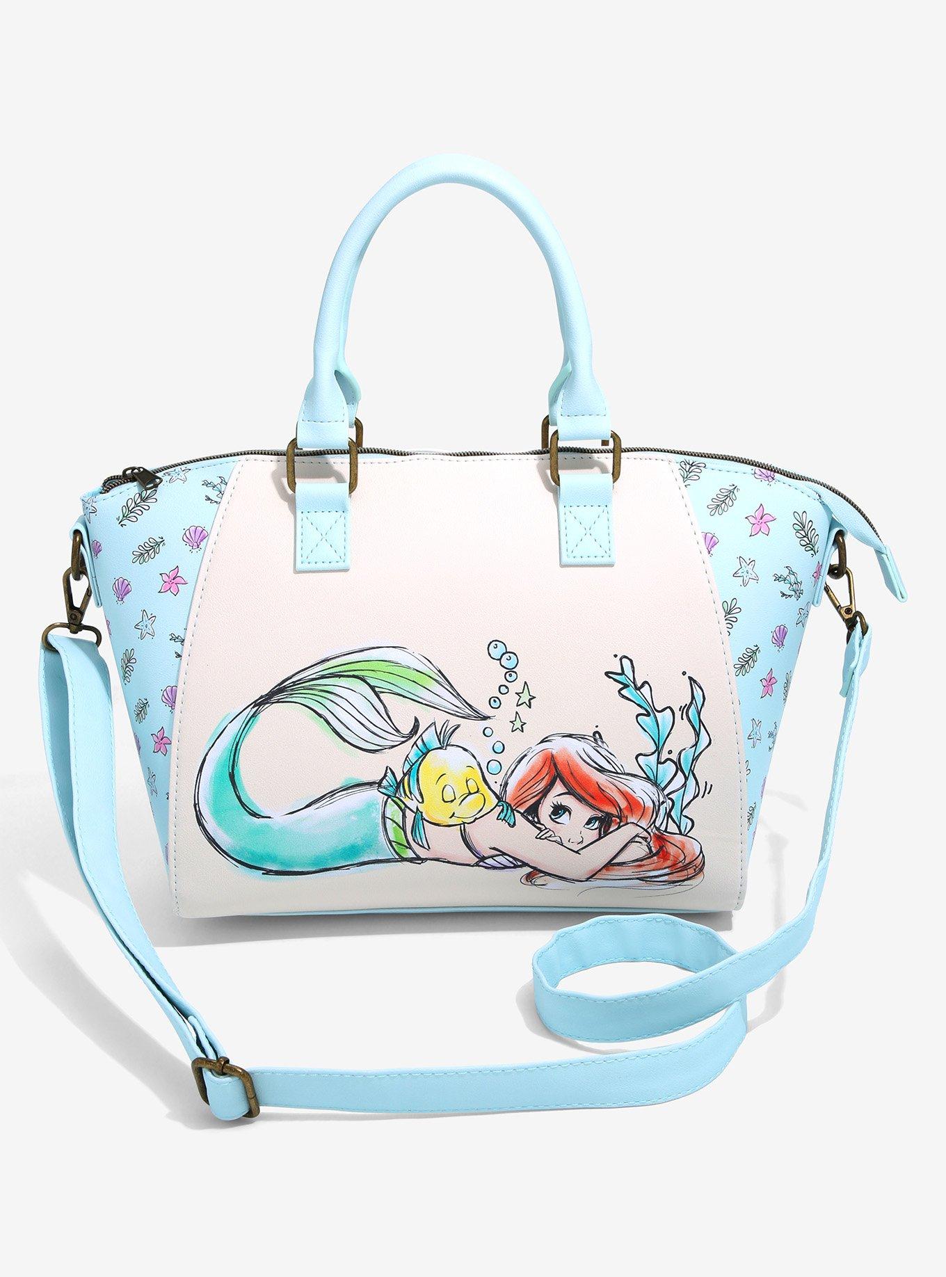 Loungefly Disney The Little Mermaid Ariel & Flounder Satchel Bag | Hot ...