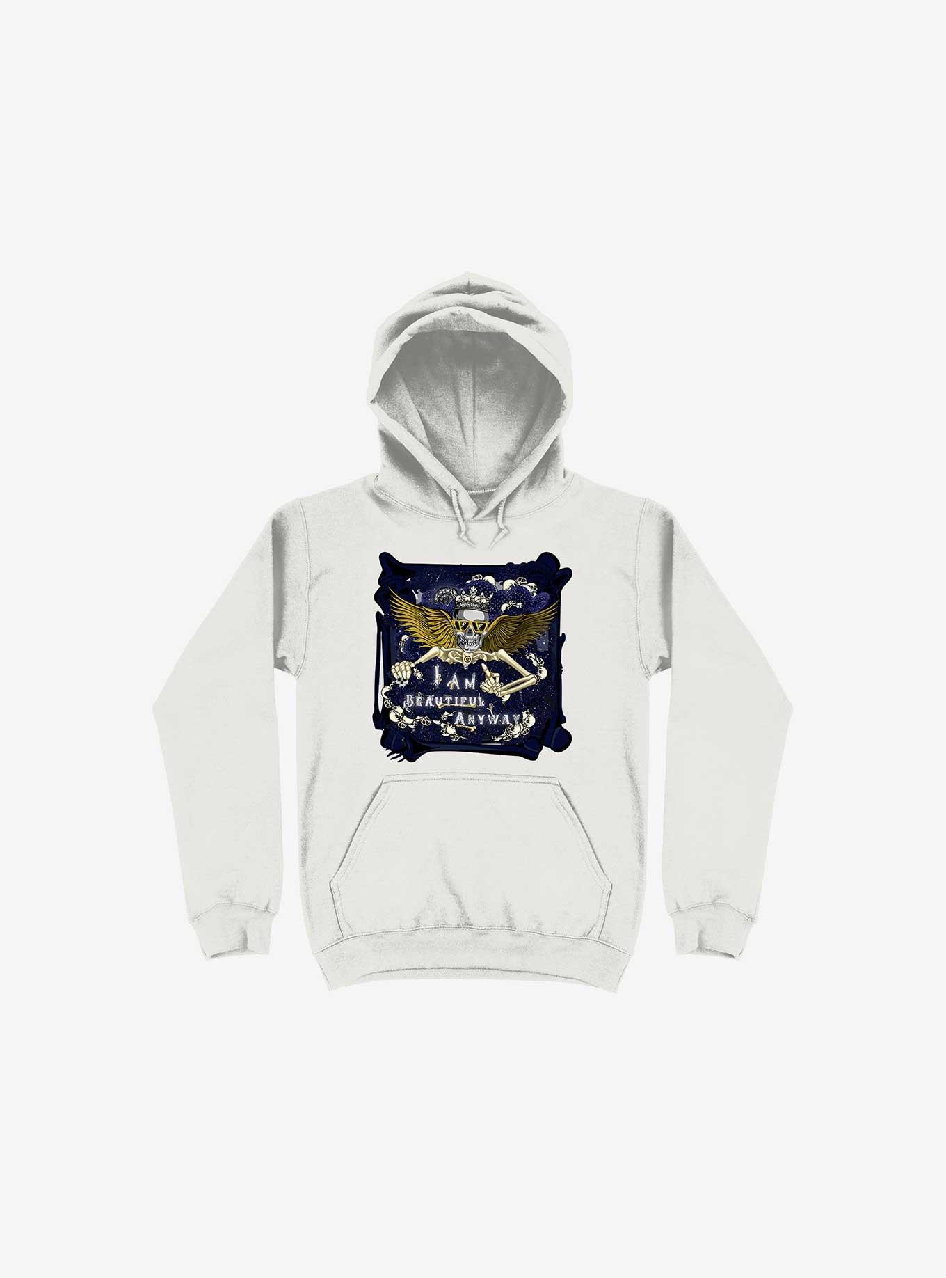 Beautiful Anyway Hoodie, WHITE, hi-res