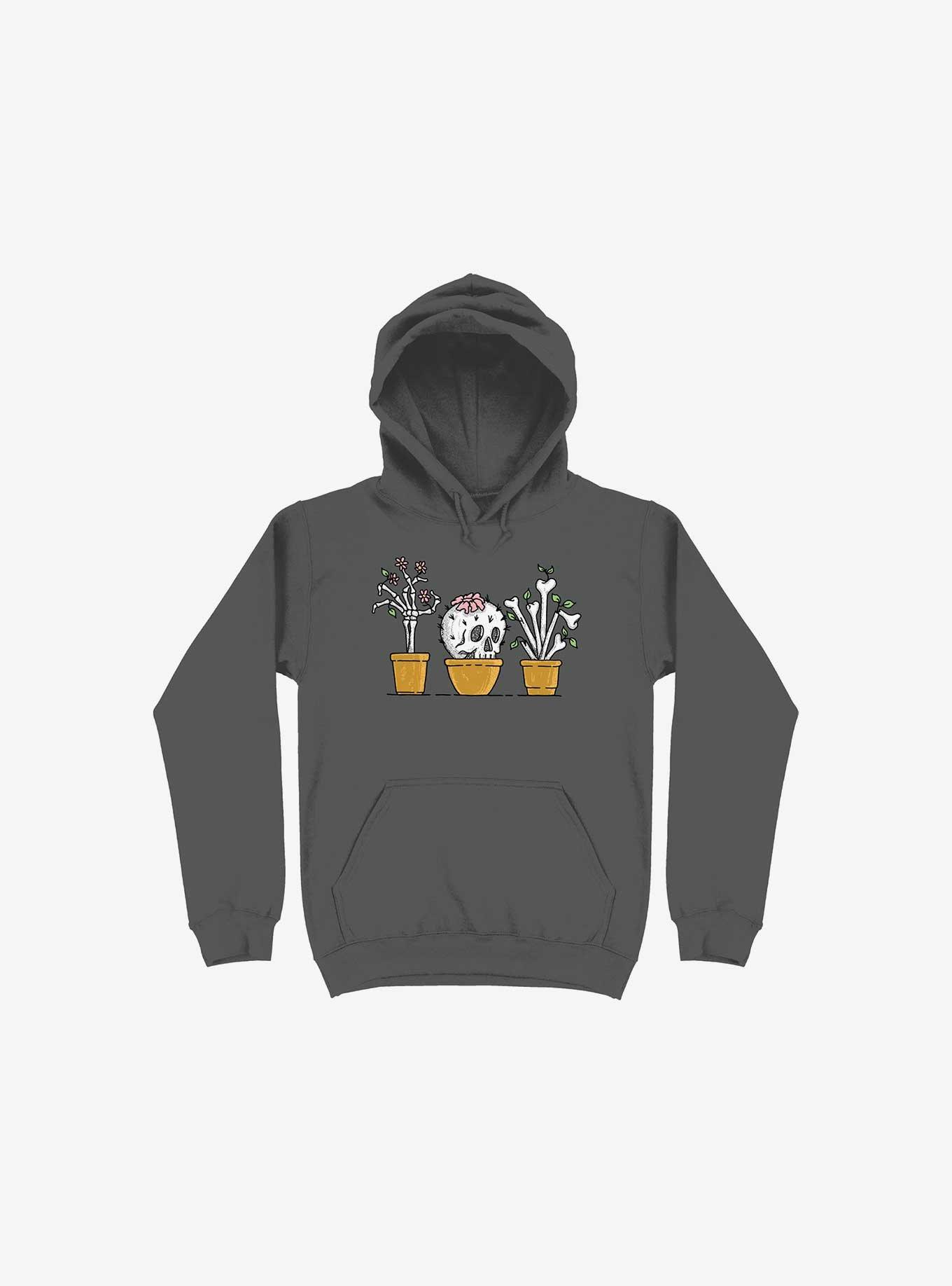 Bone Plants Hoodie, ASPHALT, hi-res