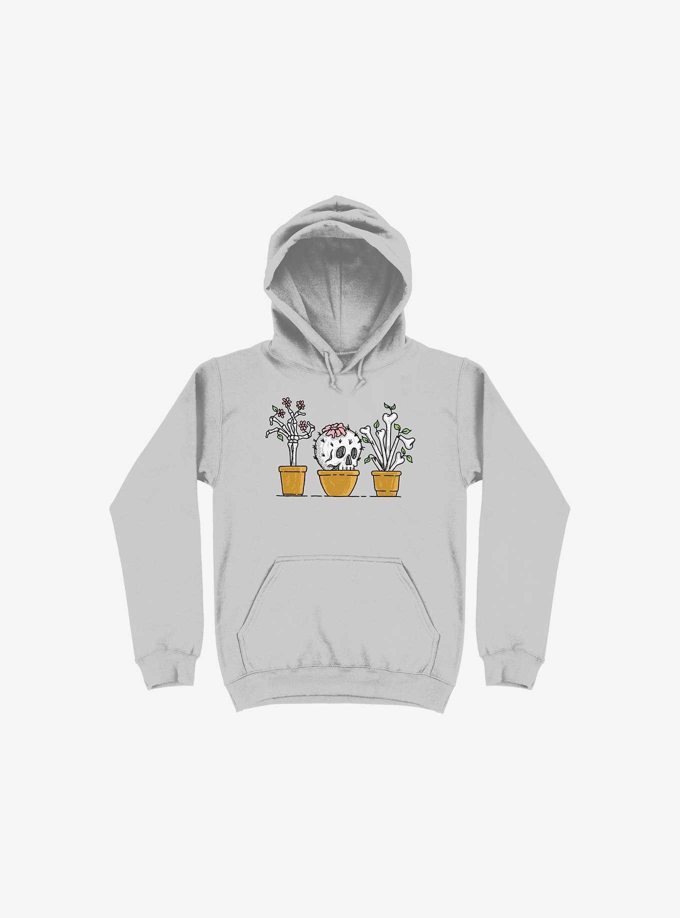 Bone Plants Hoodie, SILVER, hi-res