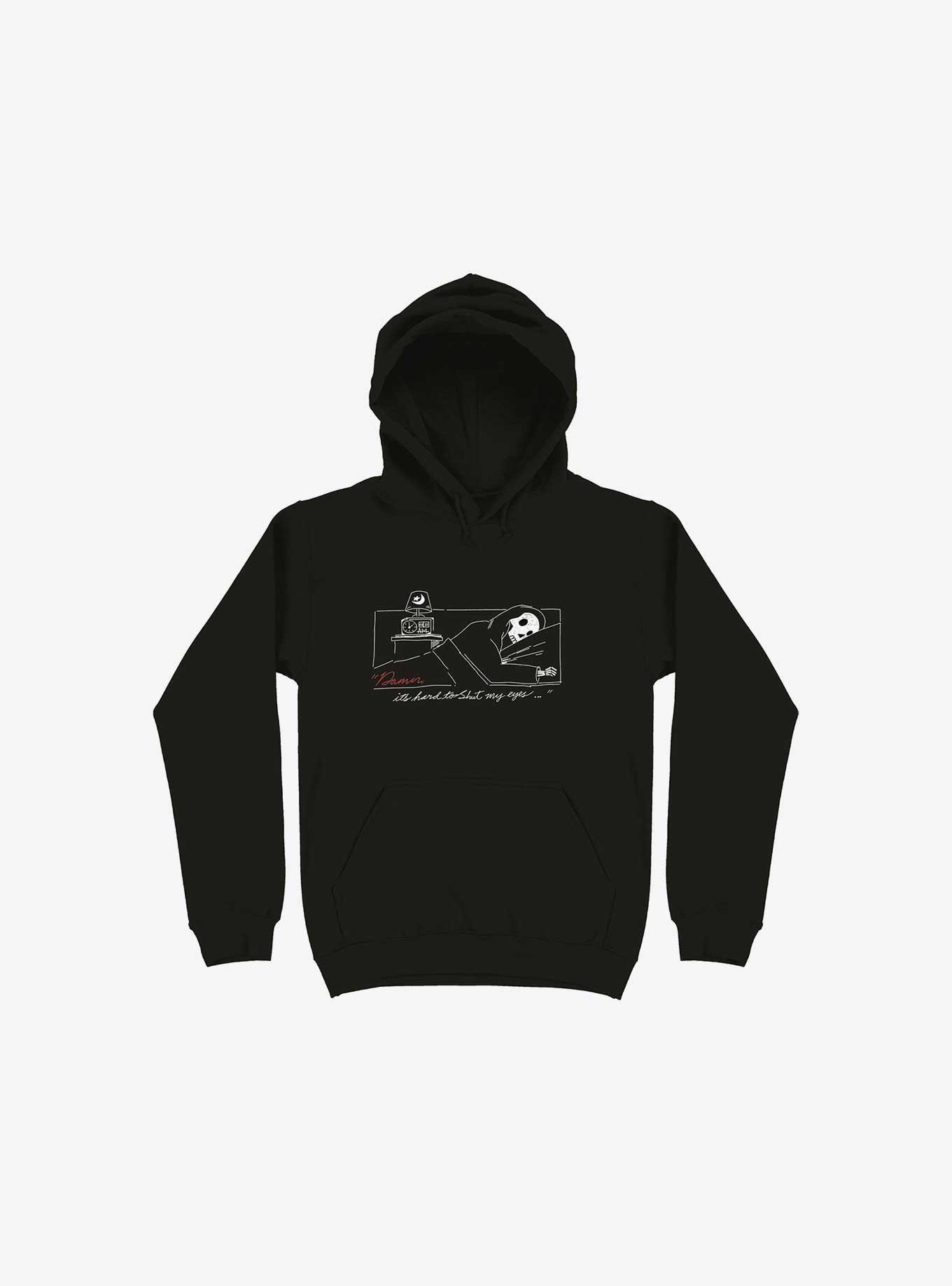 Damn, Sleepy Time Is Out Hoodie, BLACK, hi-res