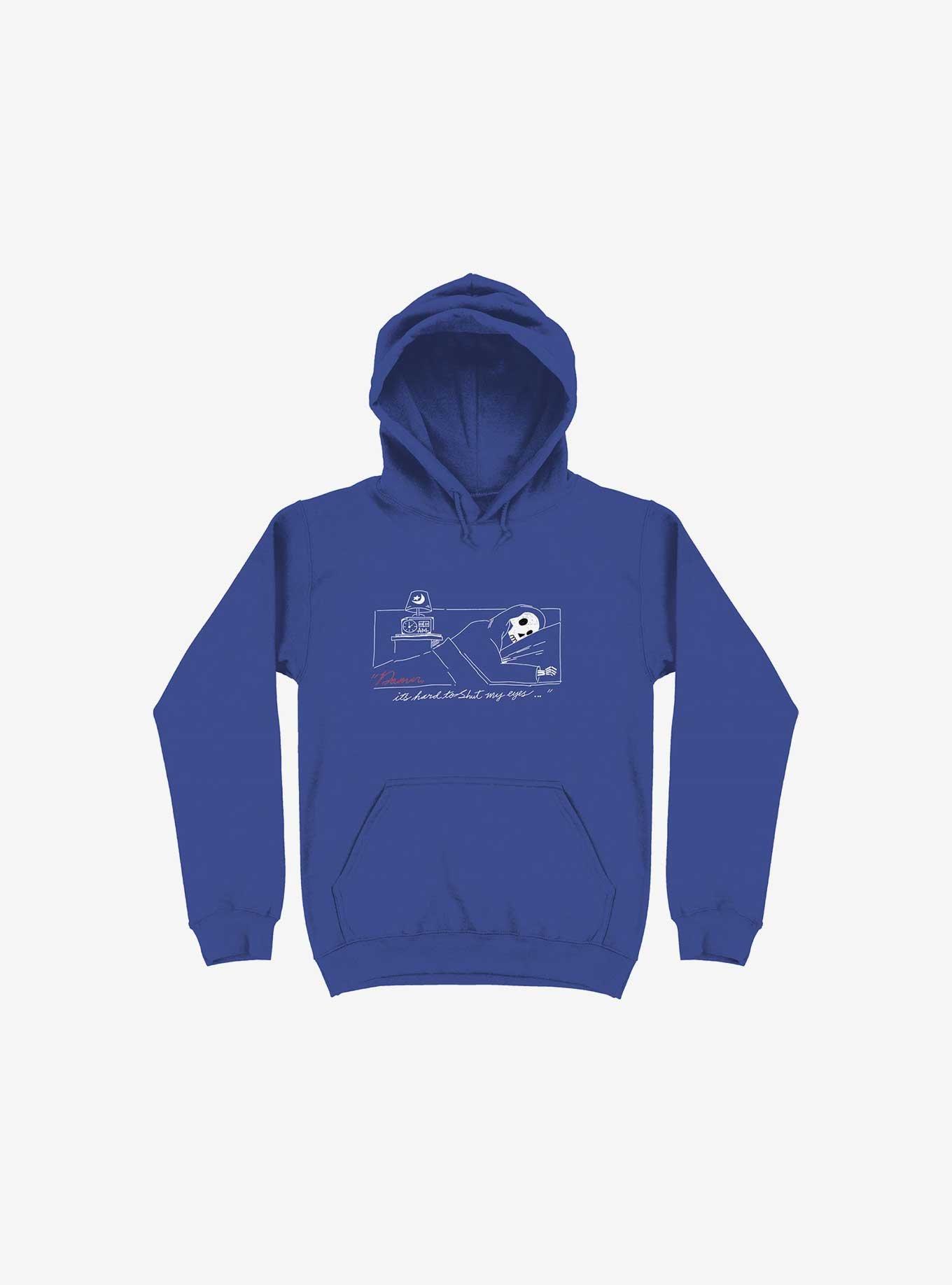 Damn, Sleepy Time Is Out Hoodie, ROYAL, hi-res