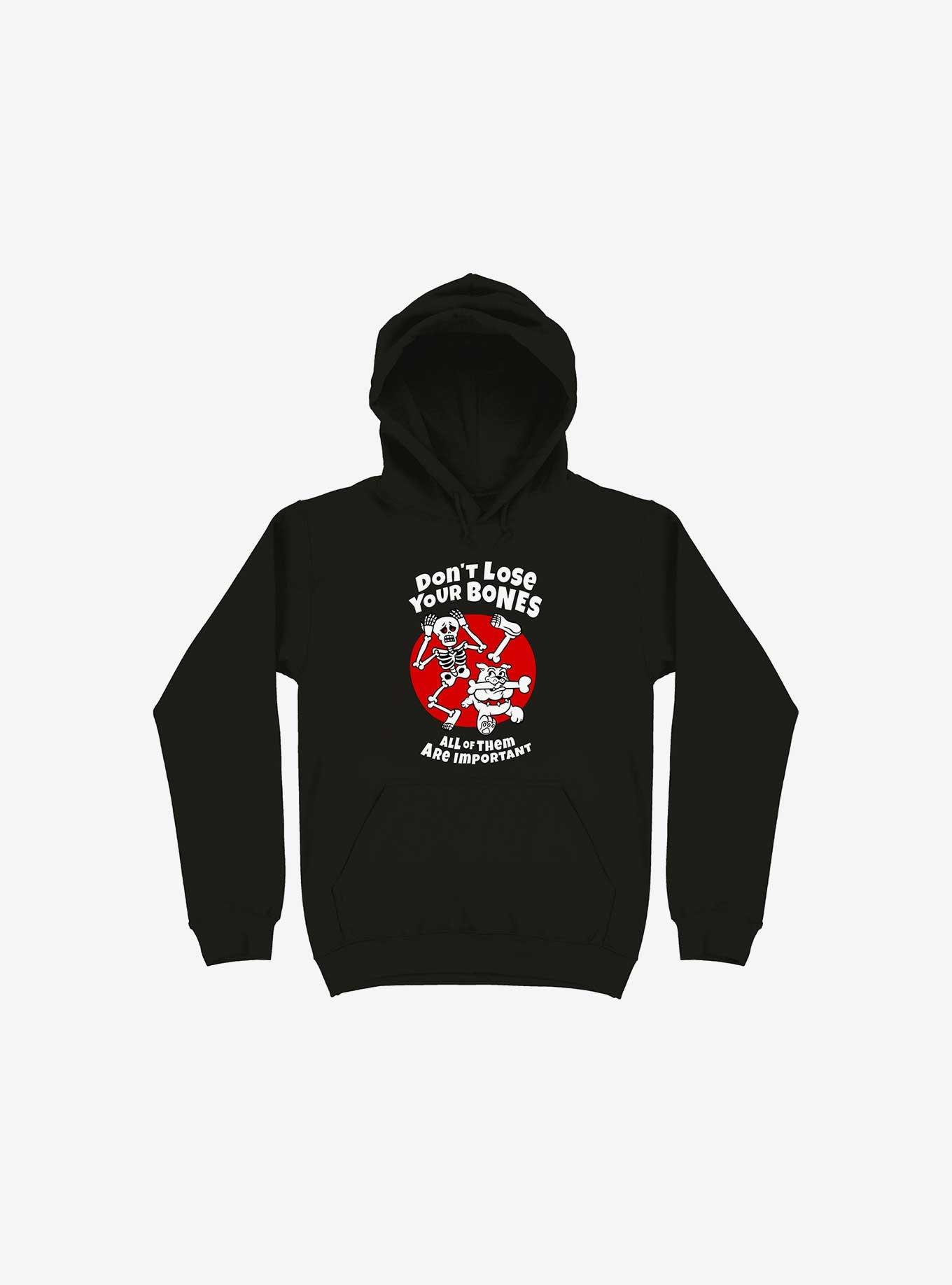 Don't Lose Your Bones Hoodie, BLACK, hi-res