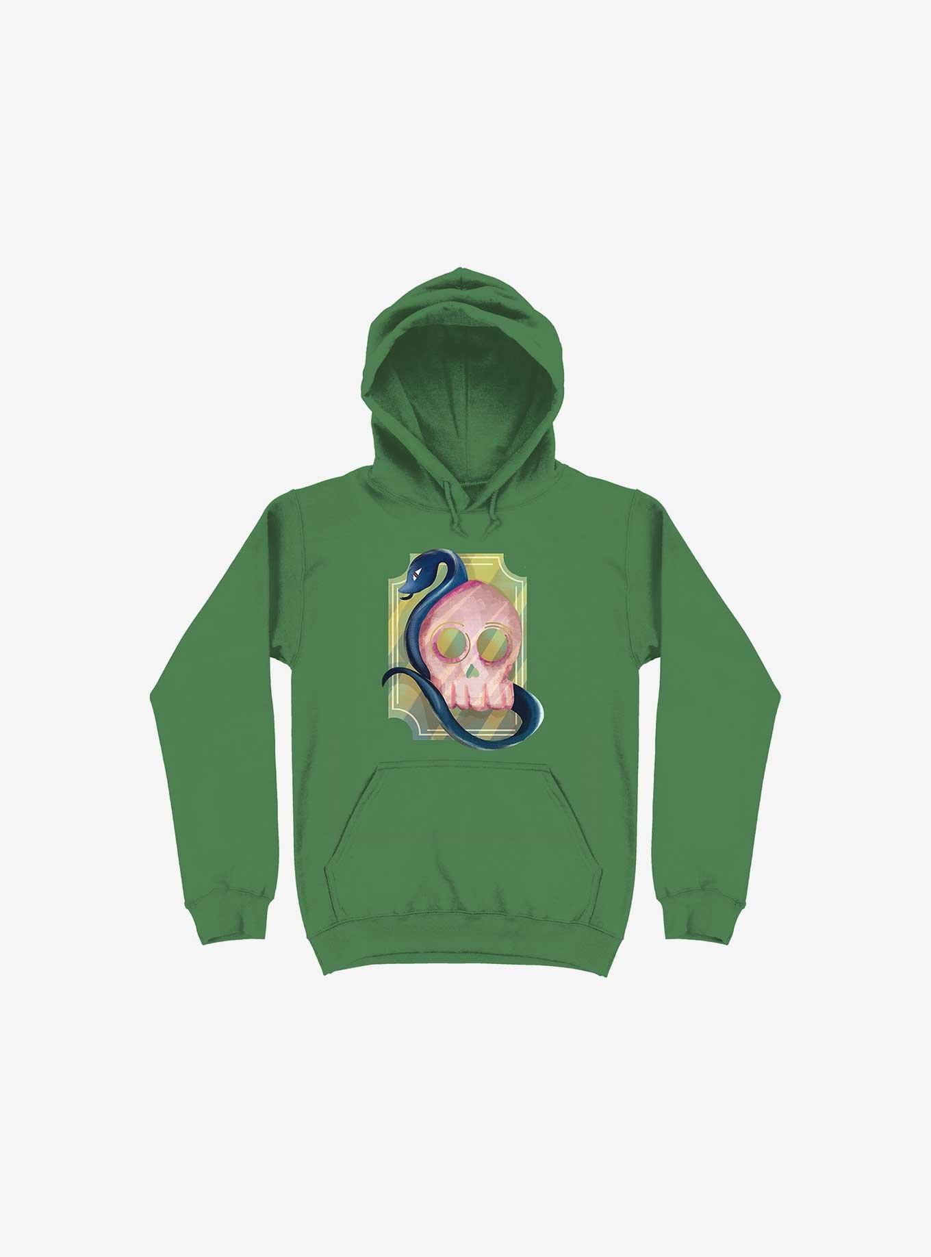 Pink Skull Hoodie, KELLY GREEN, hi-res