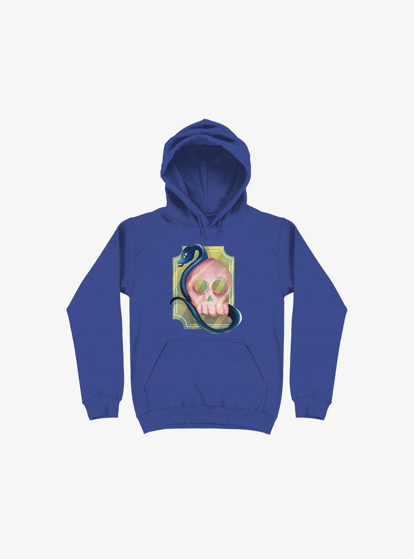 Pink Skull Hoodie, ROYAL, hi-res