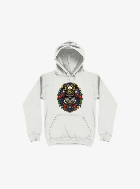 Samurai Skull Hoodie - WHITE | Hot Topic