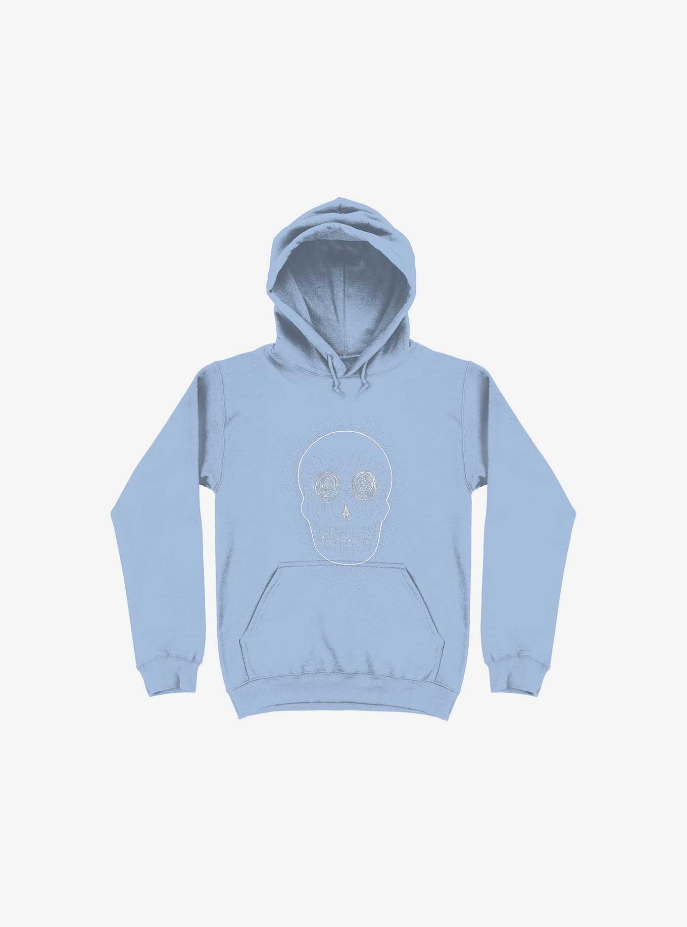 Stevia Skull Hoodie, LIGHT BLUE, hi-res