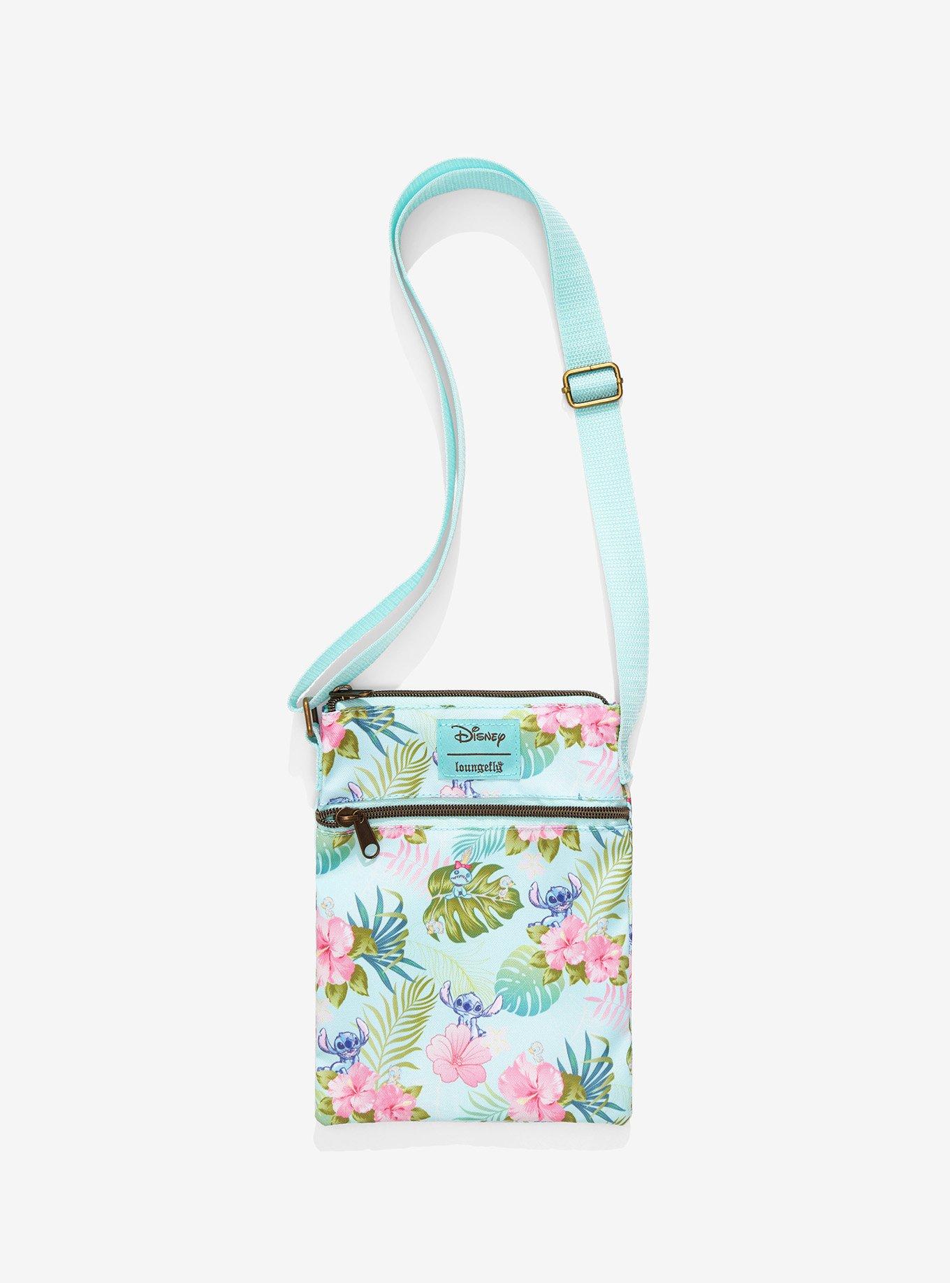 Loungefly Disney Sleeping Beauty Floral Fairies Passport Crossbody Bag